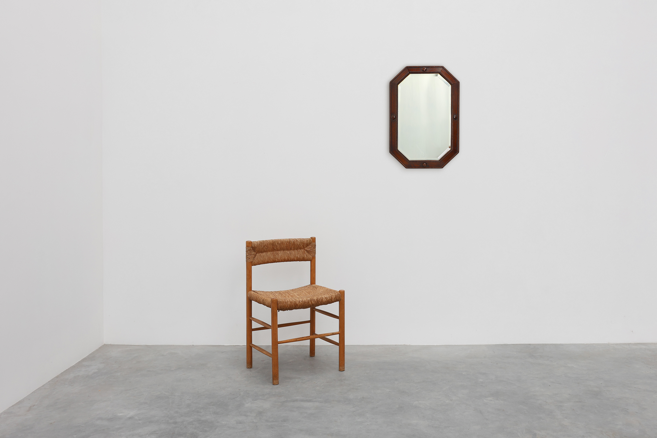 French Art Deco Mirror in Wood, circa 1920thumbnail